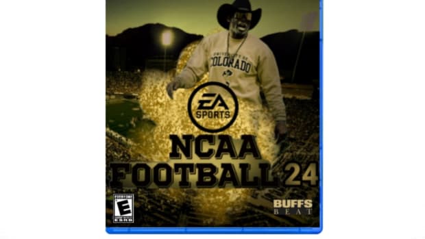 Mock EA Sports copy of NCAA Football 2024 with Deion Sanders